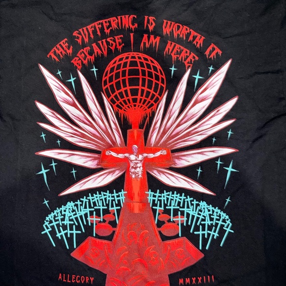 Allegory Threads of Tales Black T-shirt Large - Picture 5 of 5